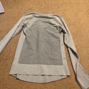 Long sleeve athletic top.